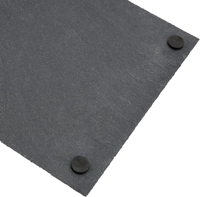 8 PCS 10 x 4.7 Inch Black Slate Cheese Boards, Black Slate Serving Platter with Natural Edge, Slate Stone Serving Tray for Cheese, Charcuterie, Sushi, Appetizers