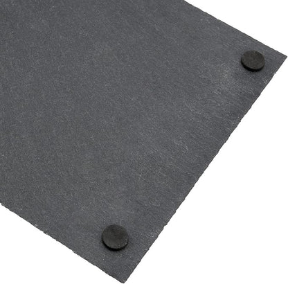 8 PCS 10 x 4.7 Inch Black Slate Cheese Boards, Black Slate Serving Platter with Natural Edge, Slate Stone Serving Tray for Cheese, Charcuterie, Sushi, Appetizers
