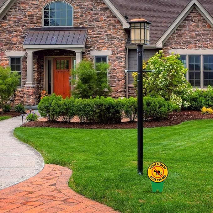 Please Be Respectful Dog Sign - No Dog Pee Signs for Yard - Stop Dogs from Pooping or Peeing On Your Lawn Yard Sign