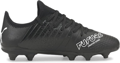 Puma Future Z 4.3 Soccer Shoe, Black White, 3.5 US Unisex Big Kid