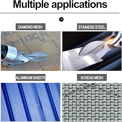 Pneumatic Scissors, 14in Air Shears, 2500rmp Pneumatic Metal Cutter Steel Straight Blade Scissors, for for Iron, Aluminum Sheet, Screen Mesh Hardware Processing (QJ-5807)