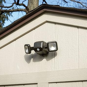 Beams MB3000 High Performance 500 Lumen Wireless Battery Powered Motion Sensing LED Dual Head Security Spotlight, Brown, 1-Pack