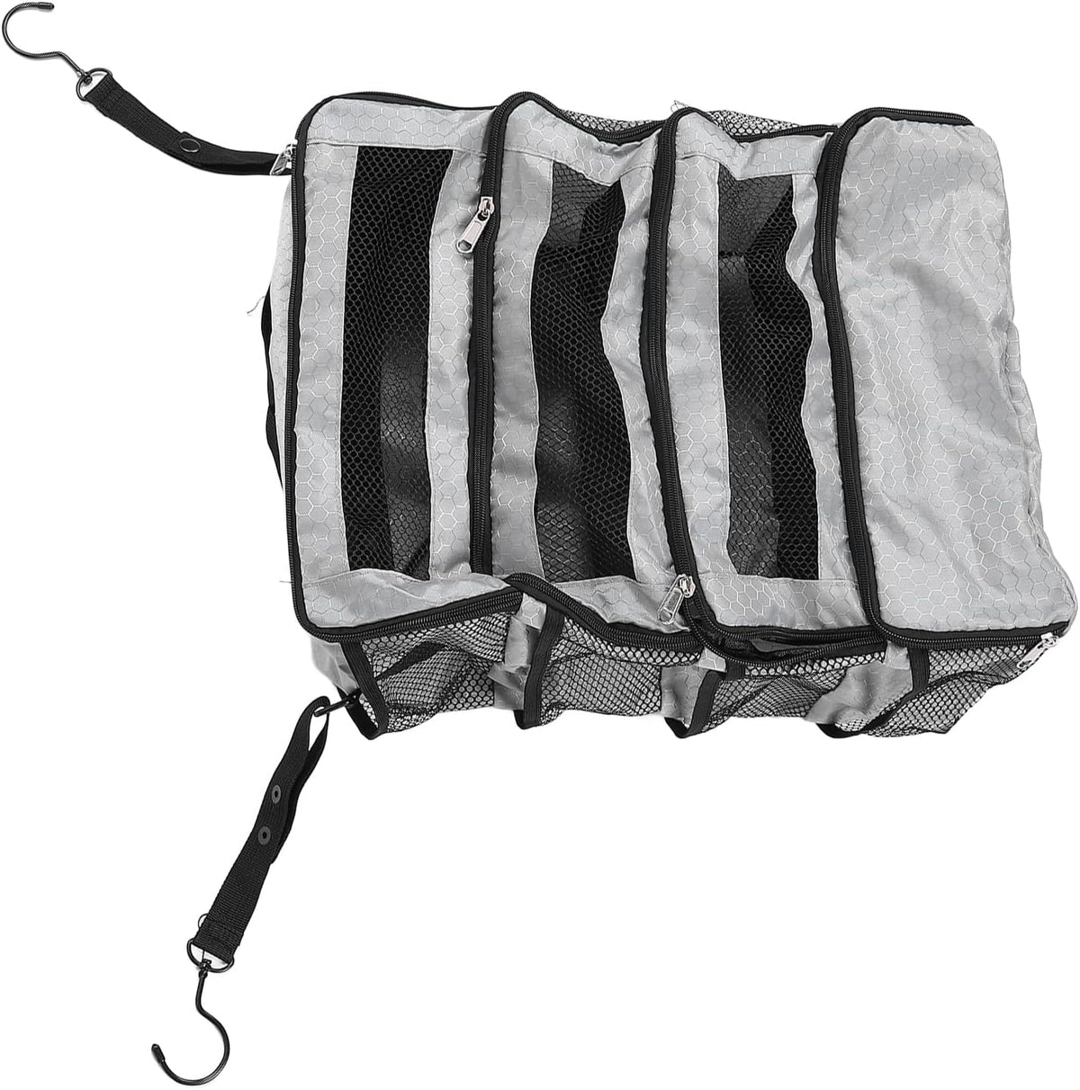 Suitcase Organizer Hanging Suitcase Organizer for Travel Foldable Portable Travel Carry On Bag Luggage Compression Hanging Packing for Travel Carry on Closet (Bag Only) (Gray)