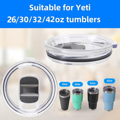 KEUYE 32 oz Tumbler Lid for Yeti-Pack of 2