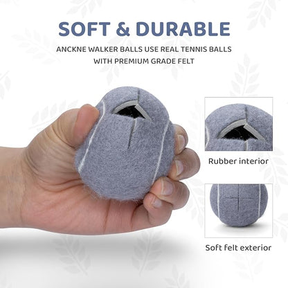 Walker Tennis Balls Precut Tennis Balls for Walkers 4PCS Walkers Legs Universal Precut Glide Balls, Heavy Duty Long Lasting Felt Pad Glide Coverings for Furniture Legs and Floor Protection
