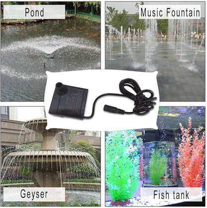 DC-808 Submersible Water Pump - Adjustable Flow Rate - Ideal for Aquariums, Fountains, Ponds, and More