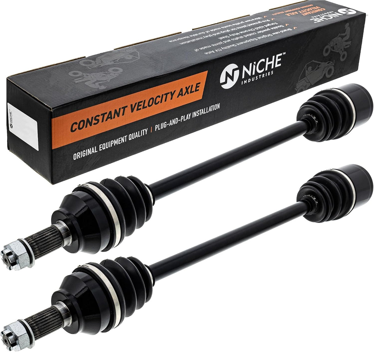 Rear CV Axle Half Drive Shaft for Polaris 1334189 2 Pack For Polaris, Fits 2019-2021 RZR XP Turbo; 2019-2021 RZR XP 4 Turbo, Replaces 1334189, 2019-2021