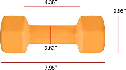 AP Barbell Vinyl Coated Dumbbell  1-15 LB Single or Pair