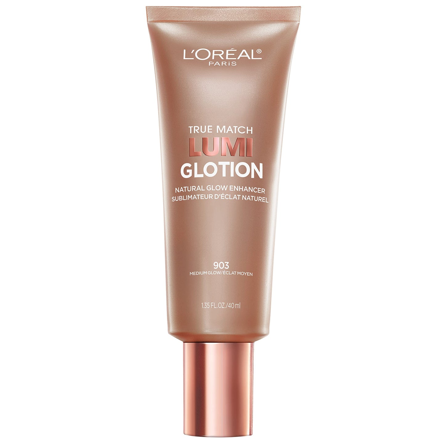 L'Oreal Paris Makeup True Match Lumi Glotion, Natural Glow Enhancer, Illuminator Highlighter, Bronzing Drops For a Sun-Kissed Glow, 903 Medium ( No Original Box )