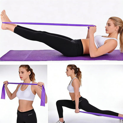 Resistance Bands Elastic Exercise Set, Multi-Resistance for Pilates, Home Gym, Outdoor Fitness and Strength Training ( Medium )