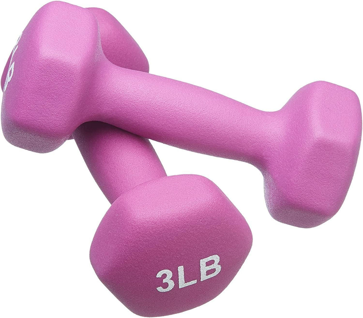 FUXION Neoprene Hexagon Dumbbells, Set of 2