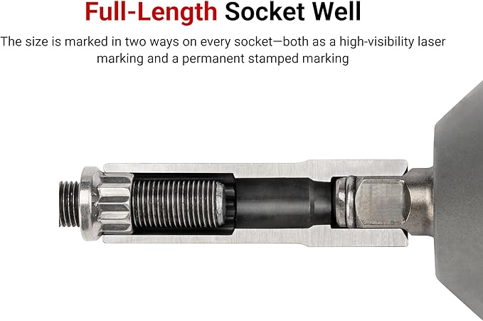 TEKTON 1/2 Inch Drive x 1-5/16 Inch Deep 6-Point Impact Socket | SID23033
