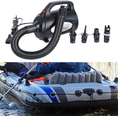 Electric Air Pump Inflator Deflator Pump Inflate and Deflate Air Pump for Exercise Ball Boat Swimming Rings Pool Float