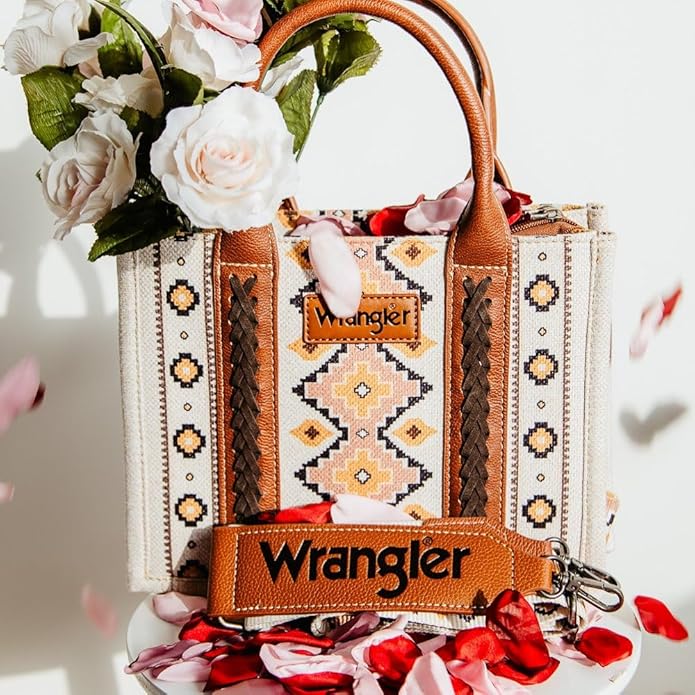 Montana West Wrangler Tote Bag for Women Western Shoulder Purses Boho Aztec Satchel Handbags