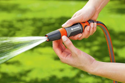 GARDENA Cleaning Nozzle: Water nozzle with infinitely adjustable jet, for cleaning and spraying, water stop, frost protection, packaged (18300-20)
