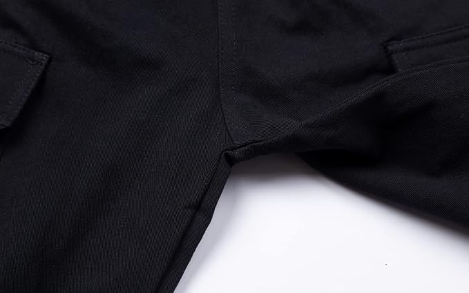 Mud Kingdom Boys Cargo Joggers Pant Elastic Waist with Hoop Pull On Outdoor Woven with Pockets