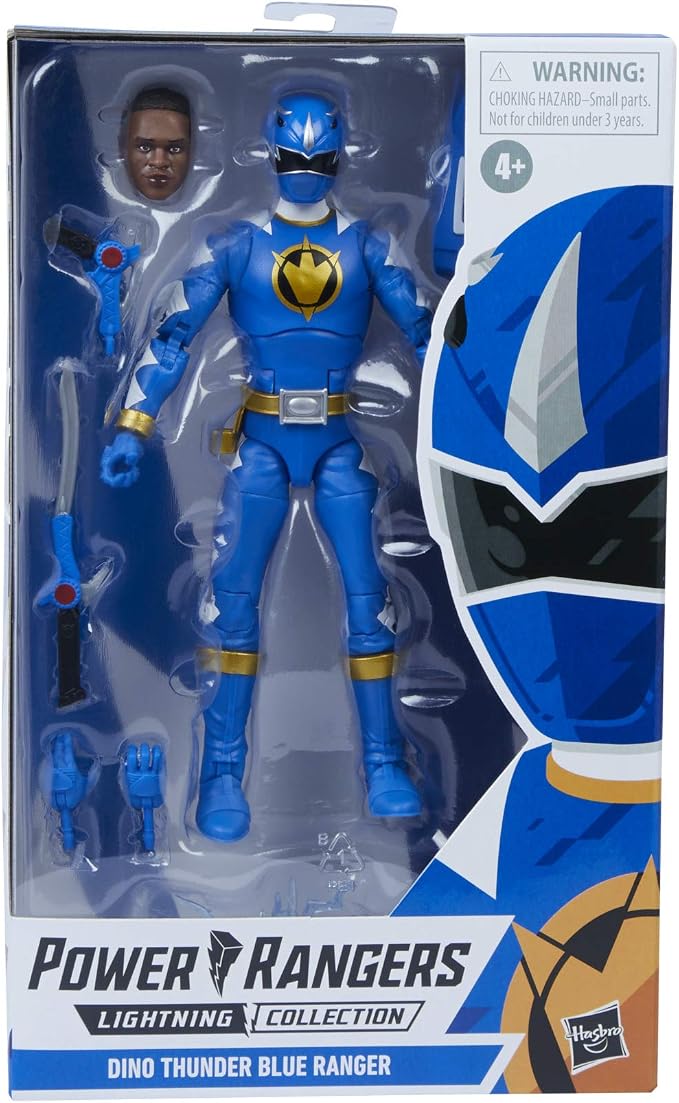Power Rangers Lightning Collection Dino Thunder Blue Ranger 6-Inch Premium Collectible Action Figure Toy with Accessories Power Rangers Lightning Collection 6 Inch Action Figure Wave 8 - Dino Thunder Blue Ranger