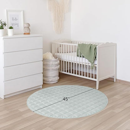 Stylish Baby Play Mat - Soft Cotton Crawling Mat Creates a Great Play Gym Area for Your Baby Boy or Girl - The Perfect Foldable Tummy Time Floor Playmat That Fits Nicely with Any Kids Playroom Decor