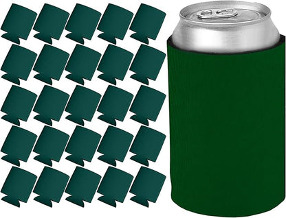 Kan-Tastic 25 units Cooler and can holder Green Soft and flexible foam that keeps beer, soda, water fresh and fresh Ideal for custom designs for
