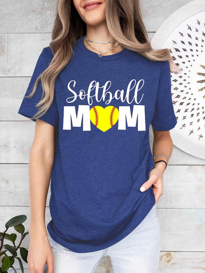 Mama Shirts for Womens Sport Mom Tshirt Funny Short Sleeve Letter Printed Tees Mom Gift Tops
