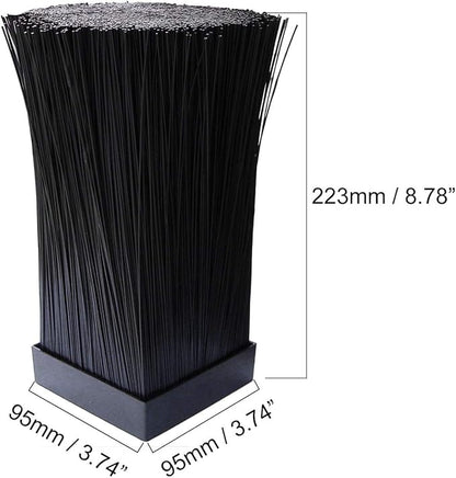 Knife Block Replacement Rods, HANZIUP 95mm X 95mm Plastic Bristles for Knife Stand Holder, Dishwasher Safe, Removable, Universal