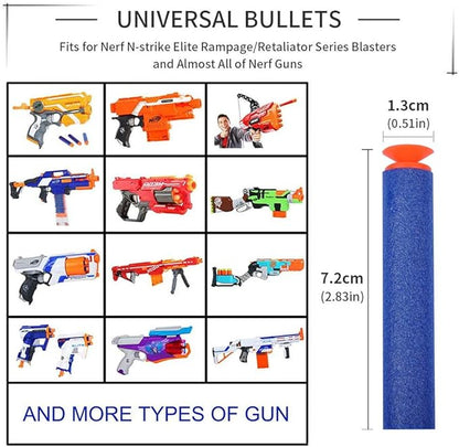 Refill Darts Universal Suction Dart Foam Bullet 100-Dart Refill Pack for Nerf N-Strike Elite Series Blasters Toy Gun