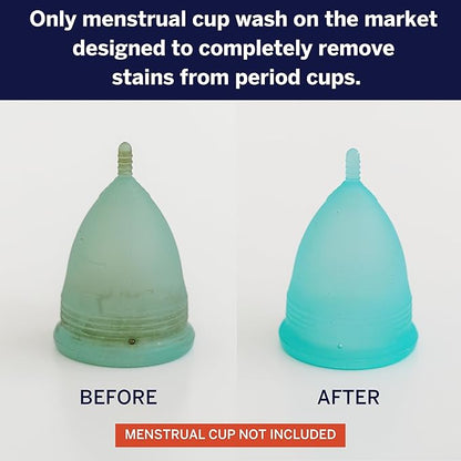 Pixie Cup Stain Remover for Wash Menstrual Cup - The Only Sterilizer Cleaner that Will Remove Stains On Your Reusable Menstrual Discs  Period Cups - Organic and Natural Ingredients (5 Packets)