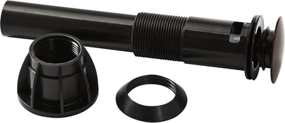 Pfister Push & Seal Pop Up Drain Stopper Assembly Kit for Bathroom Sink, Matte Black Finish, 972097B