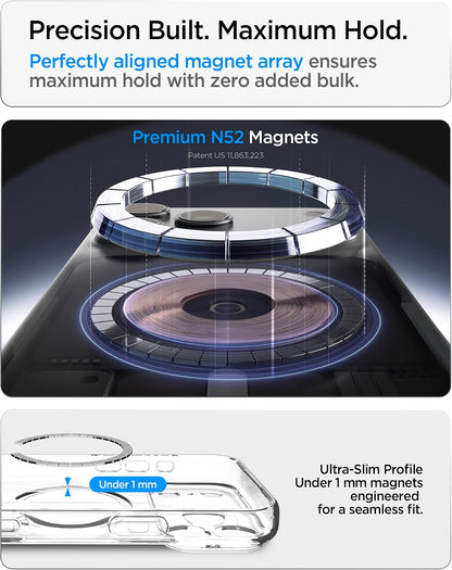 iPhone 17 Pro Max Case, Ultra Hybrid MagFit [TPU Covered Camera Control] [Anti-Yellowing] [Compatible with Magsafe] - Clear