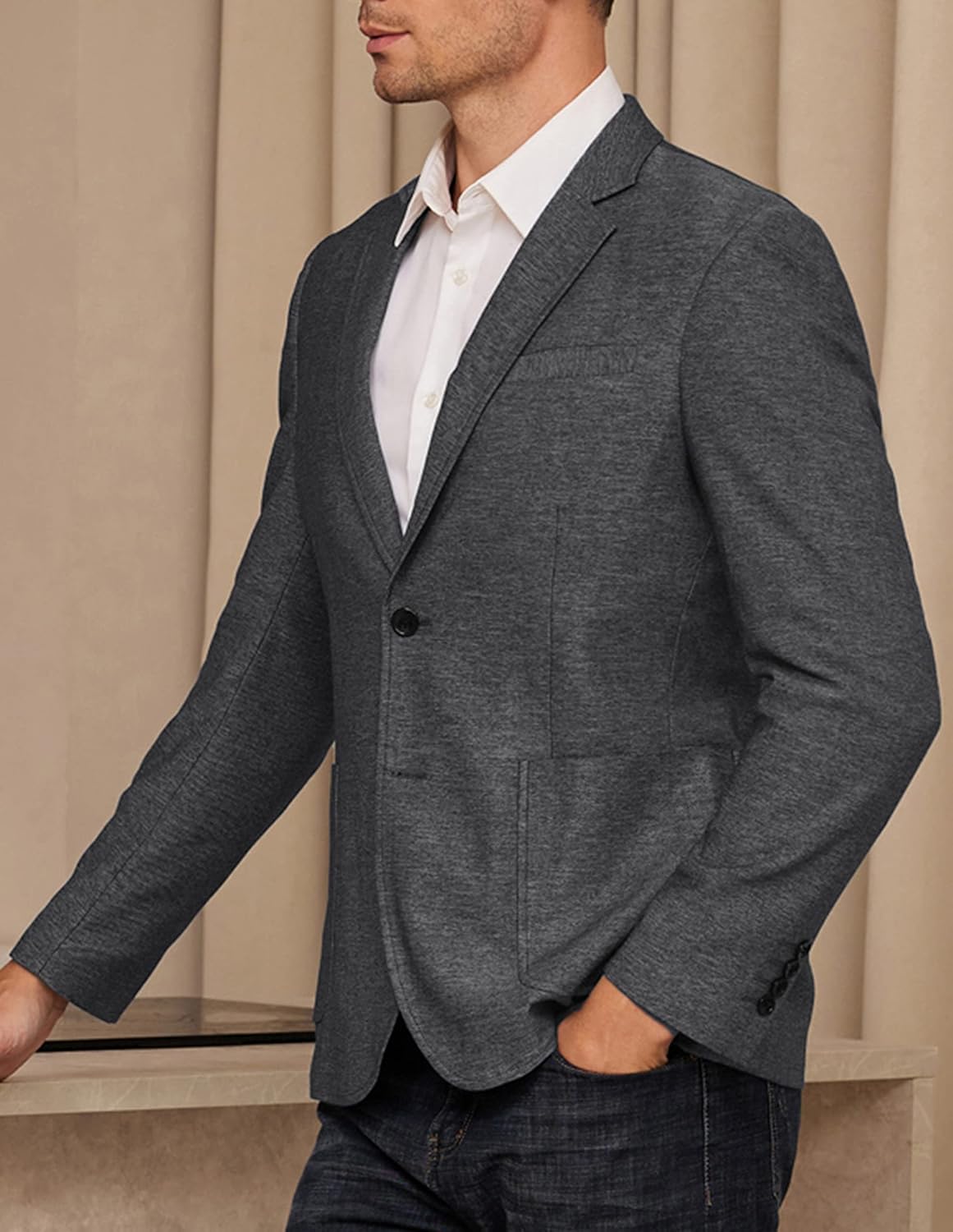 Mens Blazer Sport Coats Casual Lightweight 2 Button Sports Coat and Blazers Suit Jacket