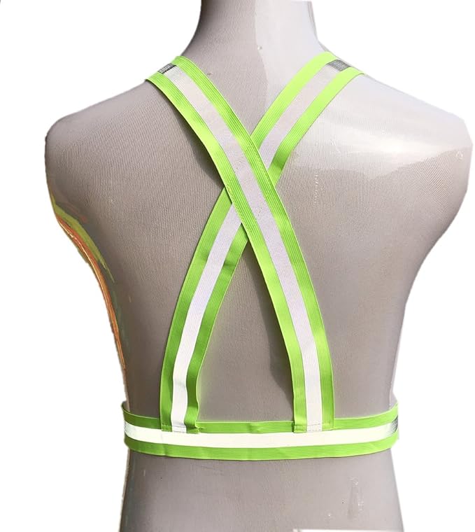 zojo Reflective Vest | Lightweight, Adjustable & Elastic | Safety & High Visibility for Running, Jogging, Walking,Cycling | Fits Outdoor Clothing (1 Pack, Neon Yellow)