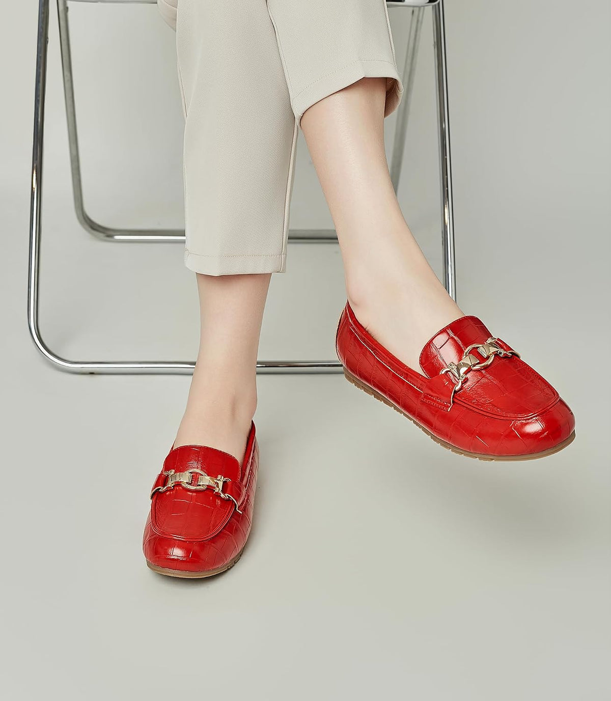 Generic Women's Loafers Comfort Slip-Ons Flat Work Shoes Casual Moccasins Penny Loafers Lady Dress Shoes .