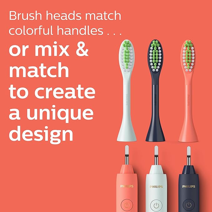 Philips One by Sonicare, 2 Brush Heads, Miami Coral, BH1022/01