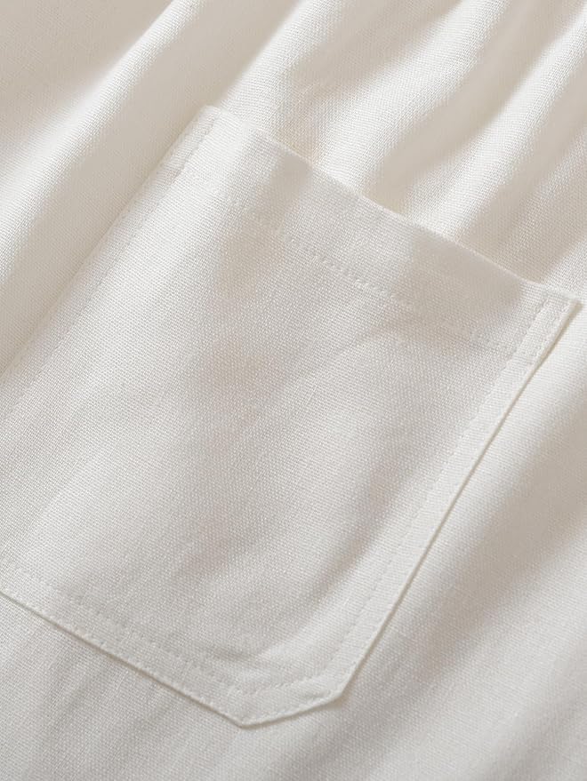 Latuza Men's 34"/36" Inseam Tall Linen Pants Relaxed Fit Casual Pants