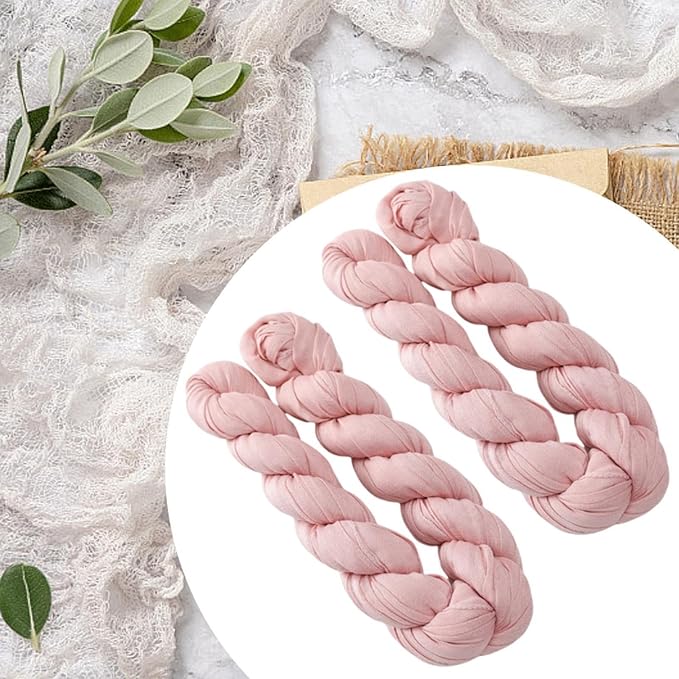 2X Cheesecloth Table Runner Boho Gauze Runner Lightweight Drapery Dining Table Cover for Themed Party New Year Banquet Maroon