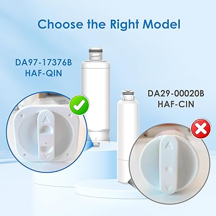 Waterdrop DA97-17376B Replacement for Samsung HAF-QIN/EXP, DA97-08006C, RF28R7201SR, RF28R7351SG, WD-F45, Refrigerator Water Filter, 3 Filters