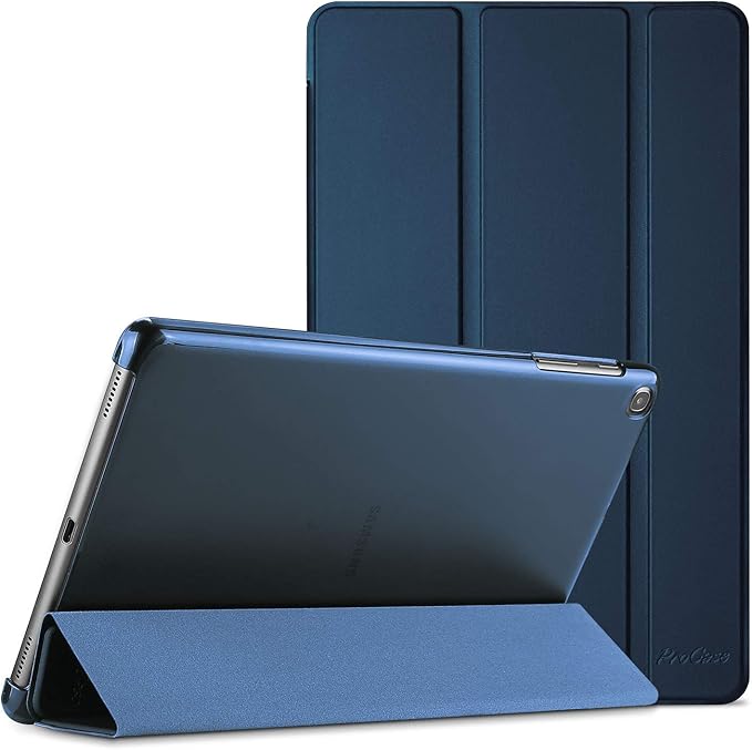 ProCase Slim Case for Galaxy Tab A 10.1 2019 Model T510 T515 T517, Lightweight Stand Case Shell Cover for 10.1 Inch Galaxy Tab A Tablet SM-T510 SM-T515 SM-T517 2019 Release -Navy