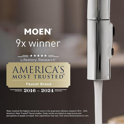 Moen Triva Matte Black 5-Foot Curved Fixed Mount Shower Curtain Rod with Pivoting Flanges, Modern Shower Pole, CSR2167BL