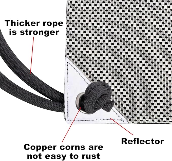 HOLYLUCK Drawstring Backpack Gym Sports Bag with Front mesh zipper Pocket 18.6" L x 13.5" W Cinch Sack String Sackpack For Men Women (black and grey)