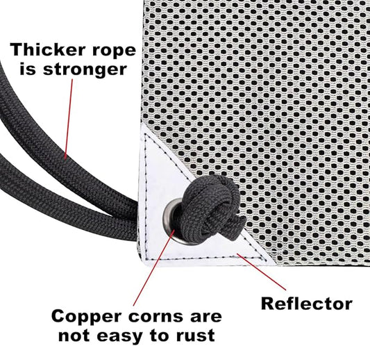HOLYLUCK Drawstring Backpack Gym Sports Bag with Front mesh zipper Pocket 18.6" L x 13.5" W Cinch Sack String Sackpack For Men Women (black and grey)