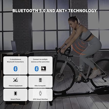 COOSPO H9Z Heart Rate Monitor Chest Strap, HRM Monitor HR ZonesCalories Burned, Heart Rate Monitor Chest Sensor with Rechargeable Battery
