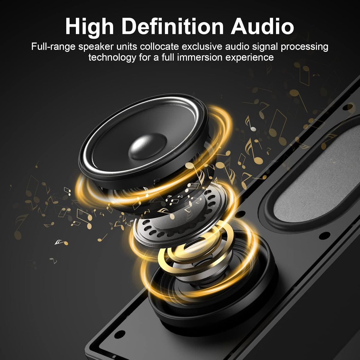 Tbhatfy USB Powered Computer Sound Bar Speaker with Bluetooth