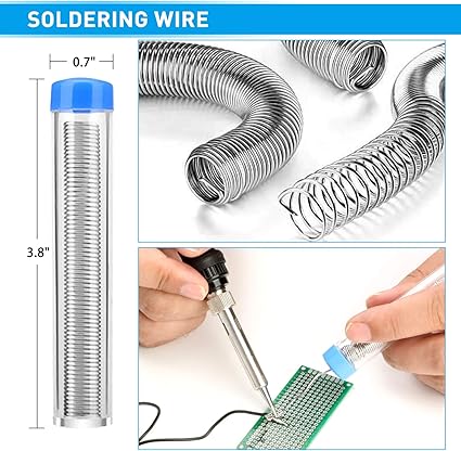 Soldering Iron Kit, 60W Upgraded Soldering Kits Adjustable Temperature Welding Tool Solder Irons Pen with OnOff Switch Use for Electrical Repairs