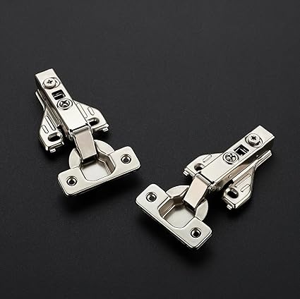 Ravinte 5 Pairs 10 Packs Full Overlay Cabinet Door Hinges,105 Degree Adjustable Concealed Kitchen Cabinet Hinges Soft Close for Face Frame Cabinet