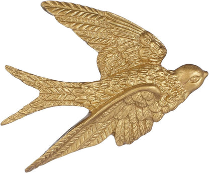 DOITOOL Flying Swallow Wall Hanging 3D Bird Wall Art Decor Sculpture for Bedroom Living Room Garden Home Accent Ornament 4.72X3.54X0.59In