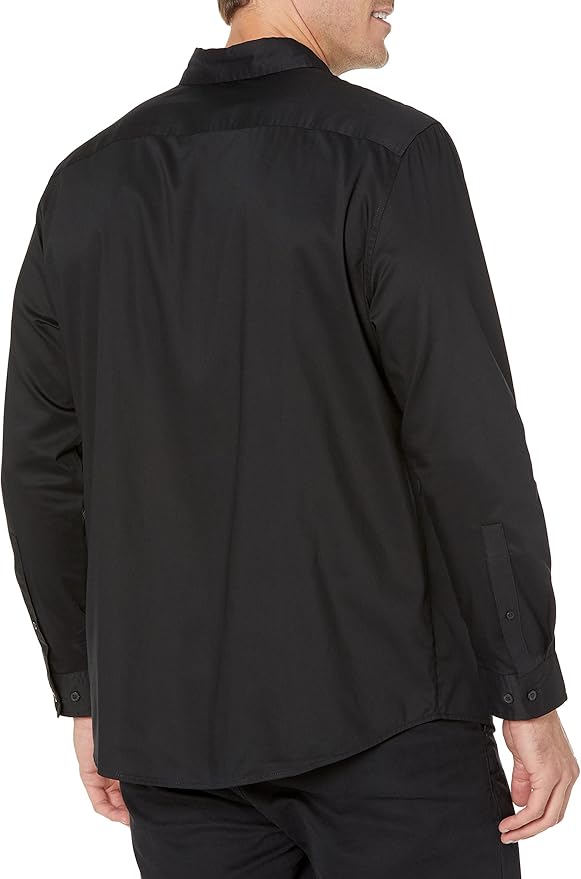 Essentials Dress Shirts, Button Down, Long Sleeve, Regular-Fit Stretch