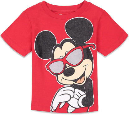 Disney Mickey Mouse July 4th T-Shirt and Shorts Outfit Set Infant to Big Kid Sizes (12 Months - 10-12)