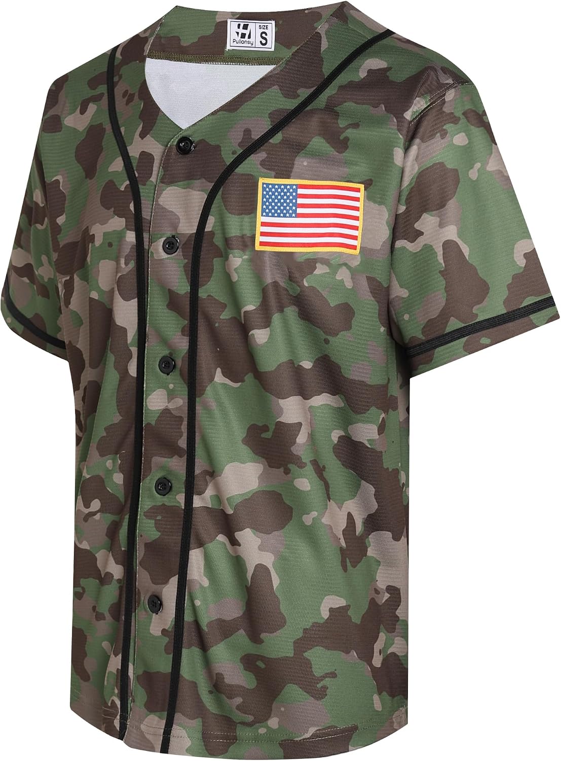 Pullonsy Blank Baseball Jersey for Men Women Full Button Up Short Sleeves Shirts Hip Hop Hipster Sports Uniforms .