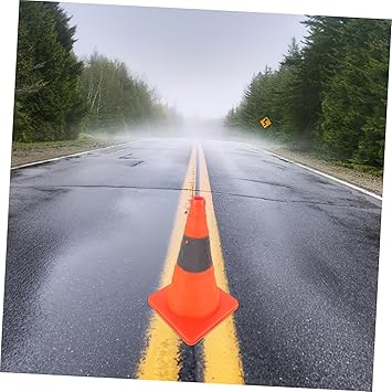 Collapsible Traffic Cones Reflective Safety Cone for Road Safety Waterproof Emergency Situations Traffic Control Portable Design