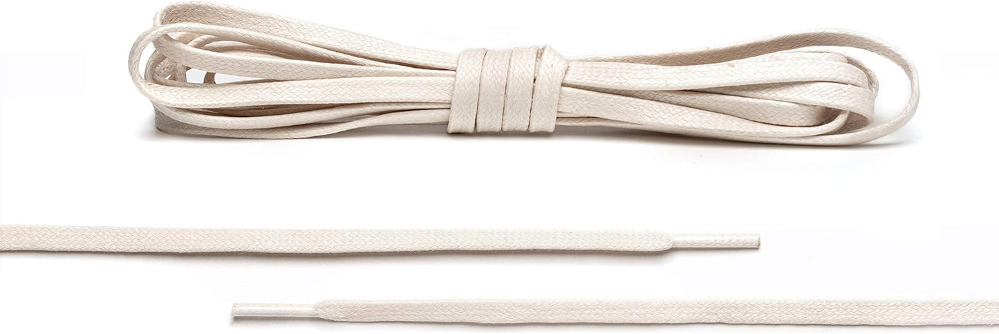 Premium Flat Waxed Cotton Boot Laces - Cobbler's Choice Shoe Laces - Durable and Beautiful!